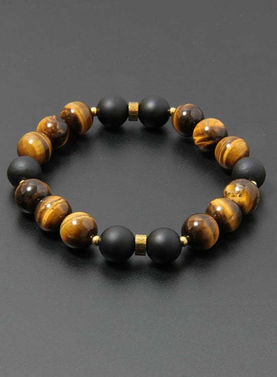 コランコランFORCE4（フォースフォー）・タイガーアイ ブレスレット