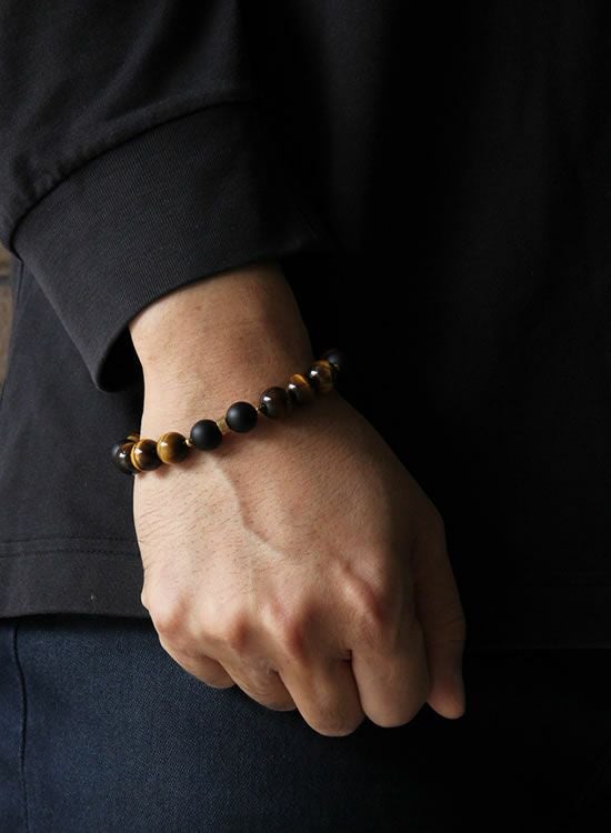 コランコランFORCE4（フォースフォー）・タイガーアイ ブレスレット