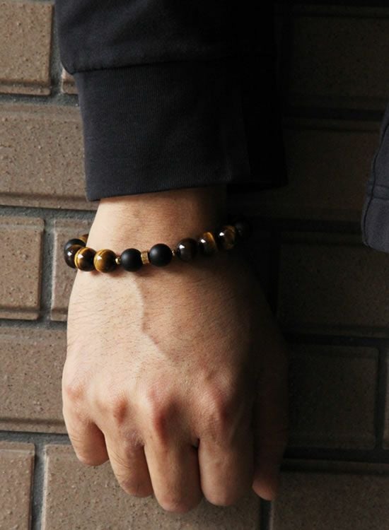 コランコランFORCE4（フォースフォー）・タイガーアイ ブレスレット