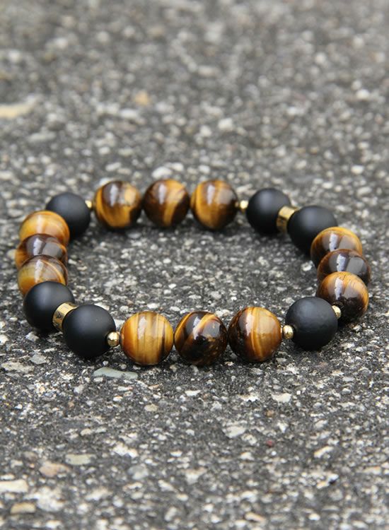 コランコランFORCE4（フォースフォー）・タイガーアイ ブレスレット