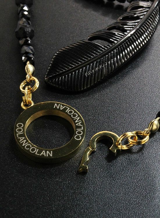 極美品COLANCOLAN 稀少ブラック　フェザーネックレス　Lサイズ 1週間程で出荷！！】【数量限定テスト販売】コランコランFORCE5